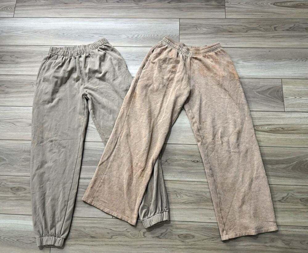 Brandy Melville/ J.Galt Sweatpants Bundle Lot of 2 Taupe Beige One Size